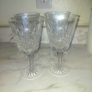4 Waterford glasses